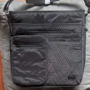 Lug Black Crossbody Bag